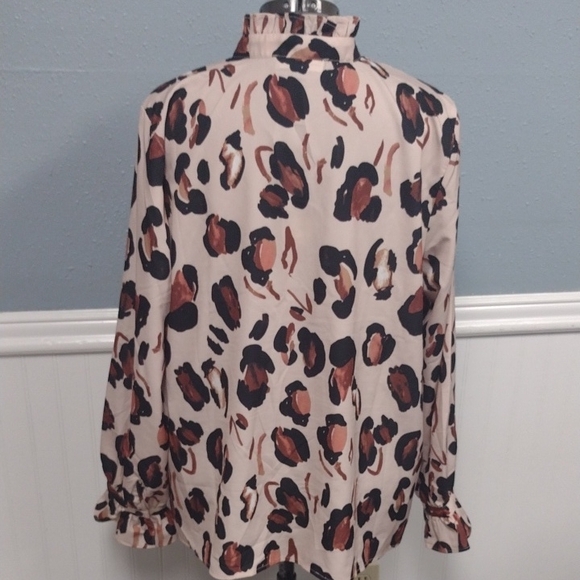 Eloquii Black and Brown Blouse, Office, Formal,Elegant. - Picture 6 of 16